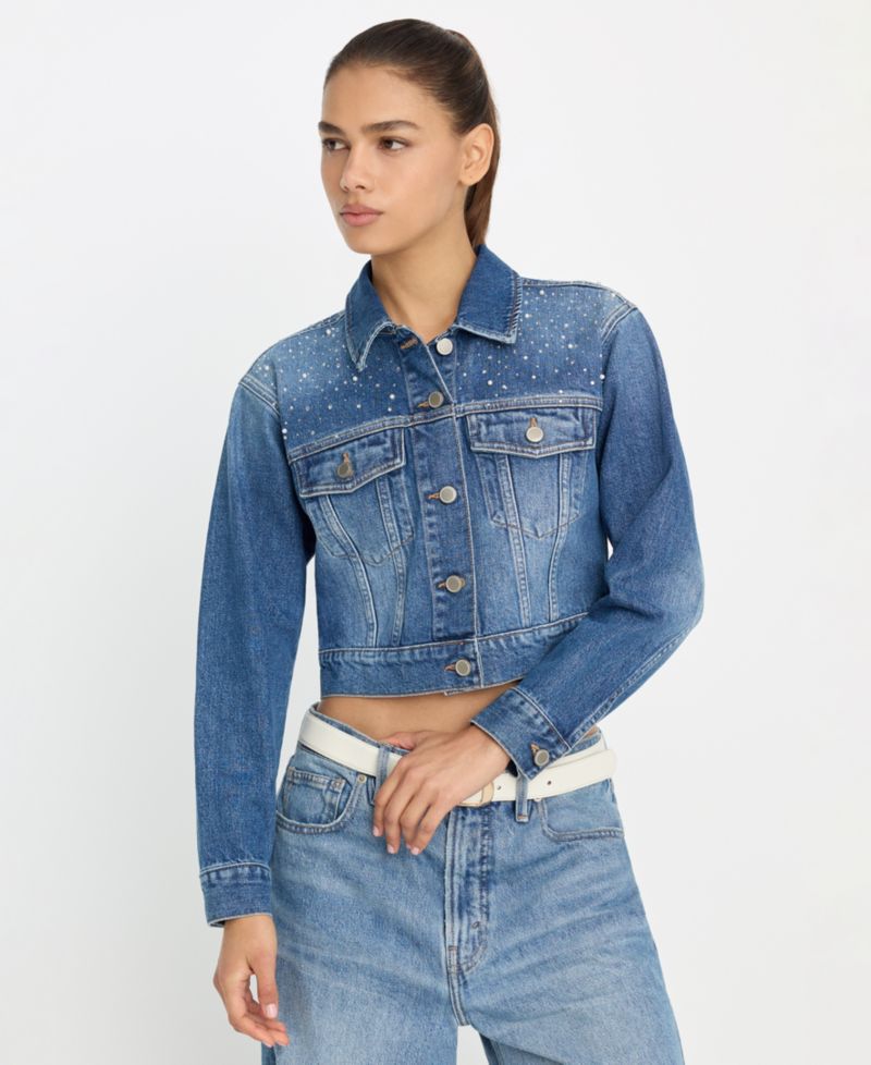 Women's Essential Crop Denim Jacket