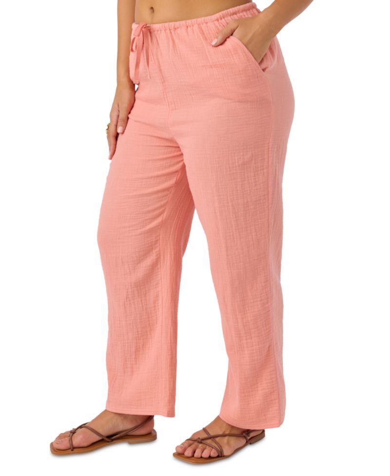 Women's Brenda Pull-On Cotton Crinkle Pants