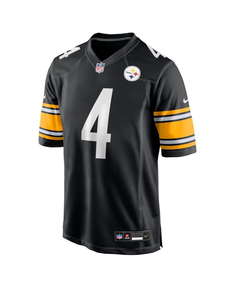 Big Boys and Girls DK Metcalf Black Pittsburgh Steelers Game Player Jersey