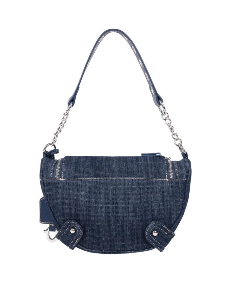 Chain Handle Denim Hobo