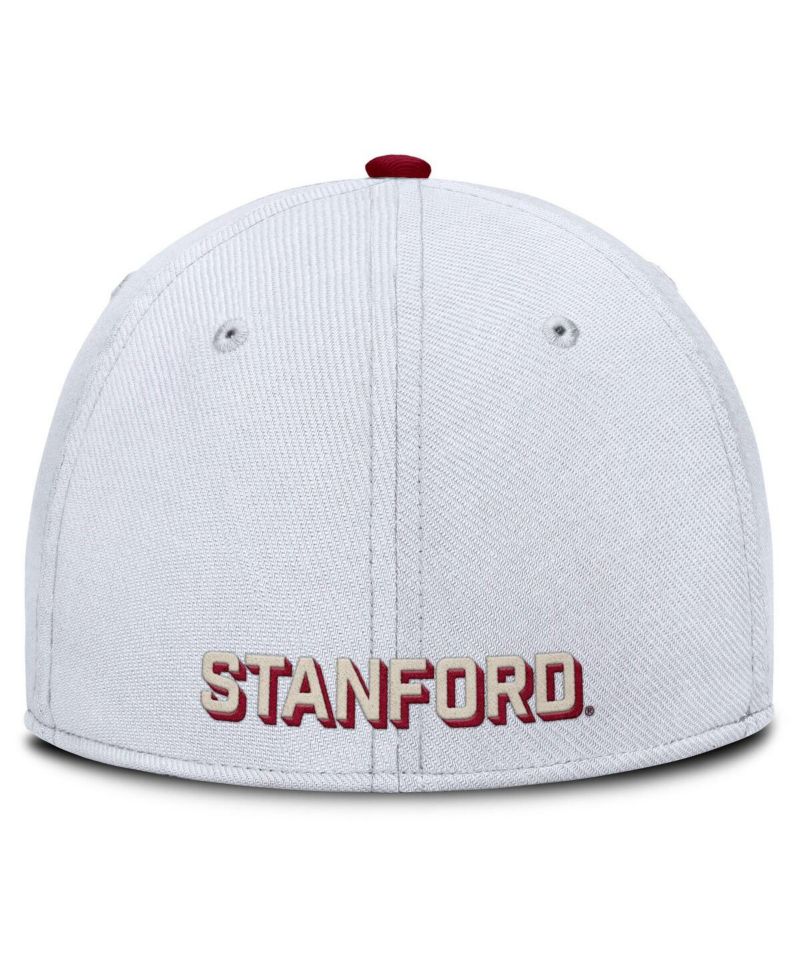 Men's White Stanford Cardinal Legacy Rise Performance Flex Hat