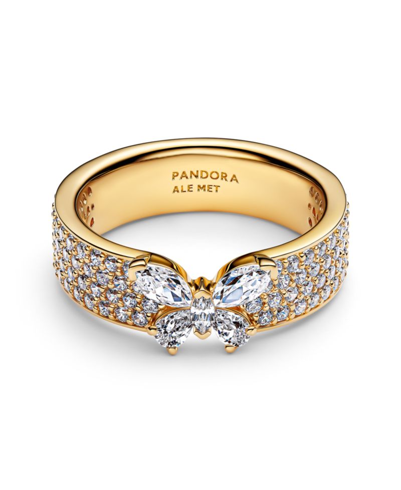 Sparkling Butterfly Bold Ring
