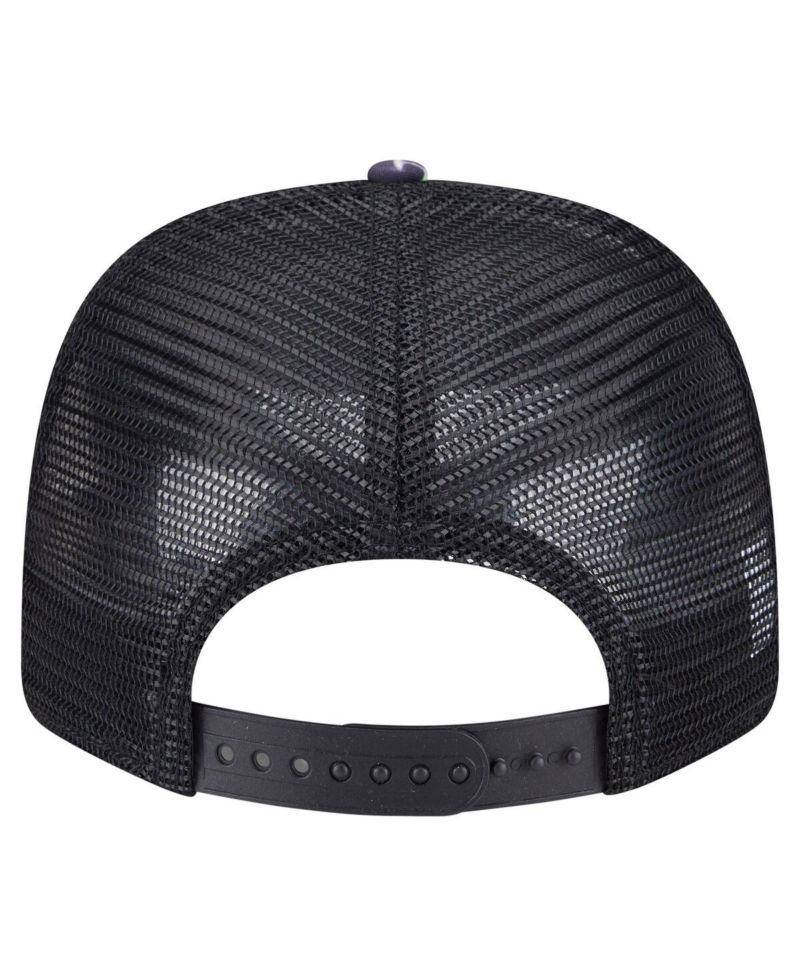 Men's Black Detroit Tigers Adventure Drinks Pattern 9SEVENTY Stretch-Snap Hat