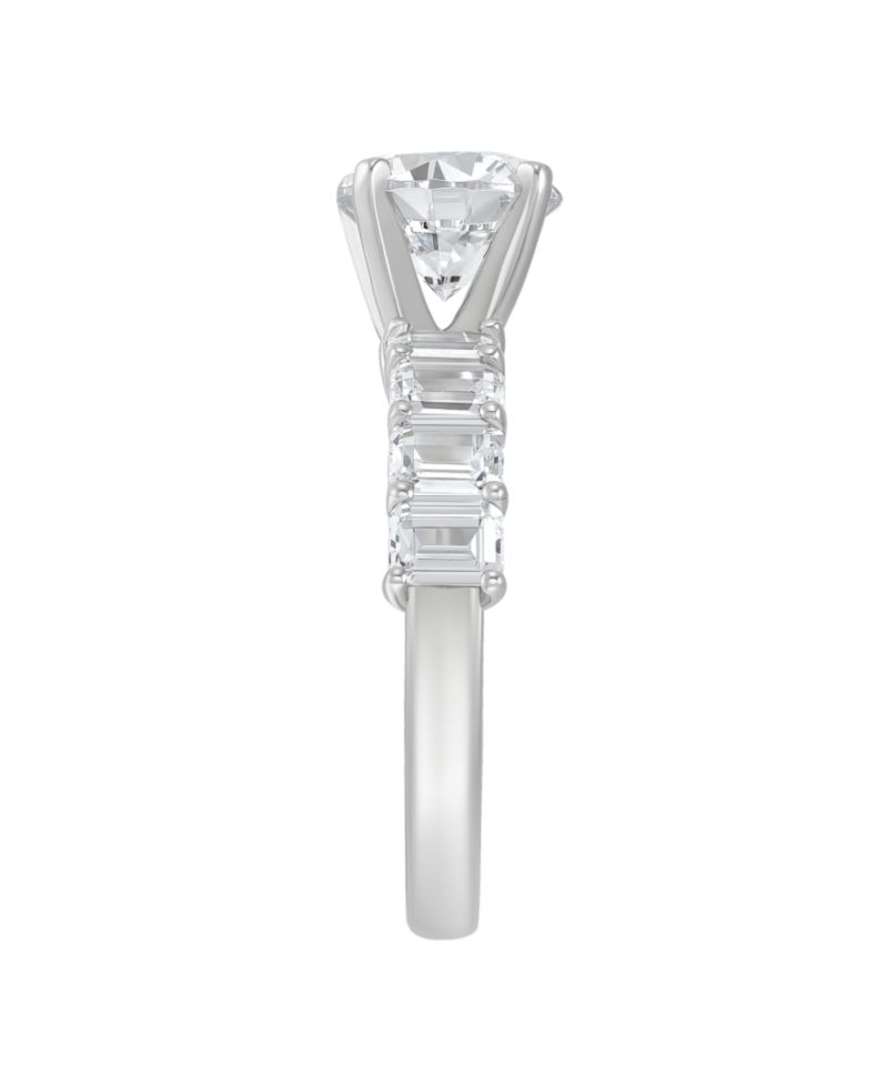 IGI Certified Lab Grown Diamond Ring (4 ct. t.w.) in 14k White or Yellow Gold