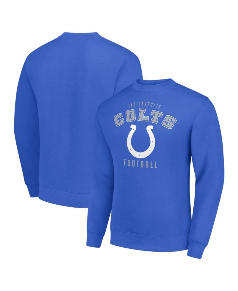 Men's Royal Indianapolis Colts Team Logo Pullover Sweatshirt