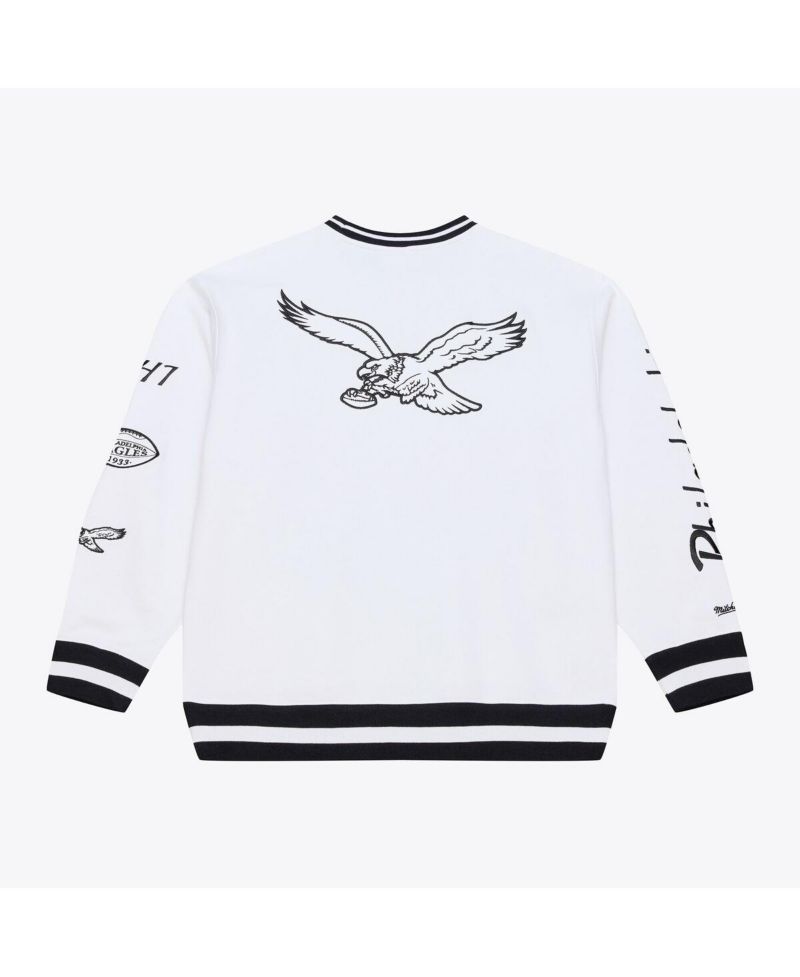 Men's White Philadelphia Eagles Arctic Fleece Sweatshirt