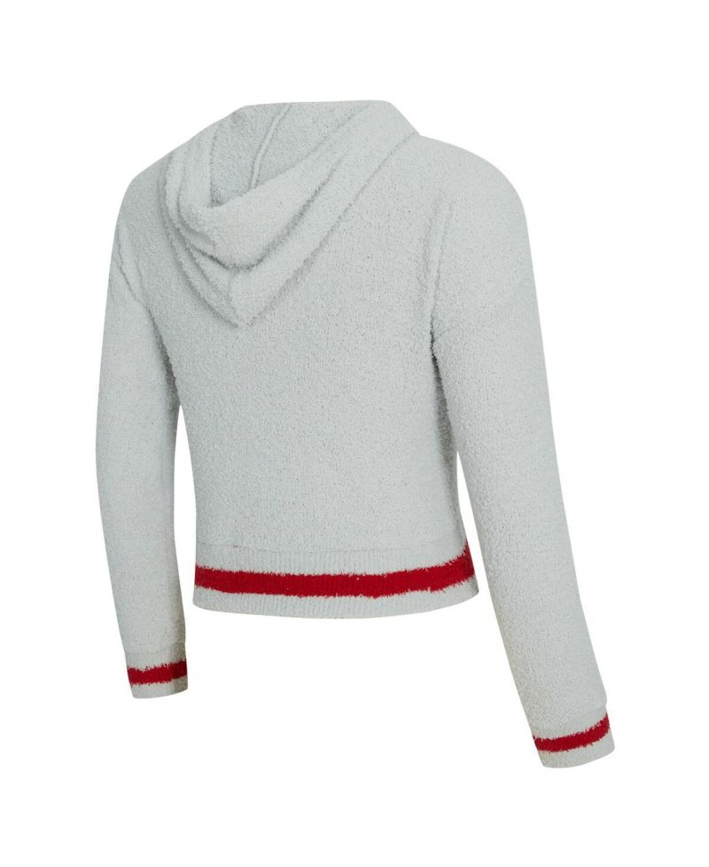 Women's 2-Piece Gray Tampa Bay Buccaneers Whitley Long Sleeve Hoodie Top and Shorts Set