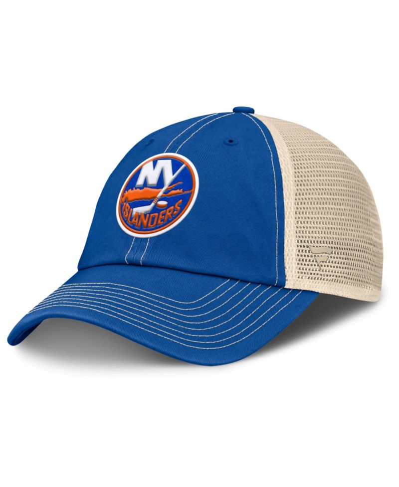 Men's Royal/Natural New York Islanders Rival Trucker Adjustable Hat