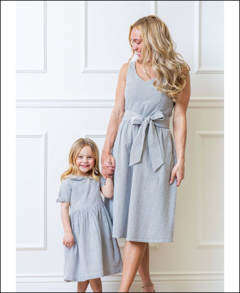 Women's Hope and Henry A-Line Dress with Sash