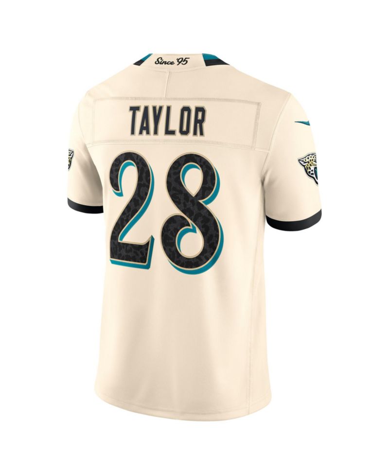 Men's Fred Taylor Natural Jacksonville Jaguars 2026 Rivalries Collection Vapor F.U.S.E Stitched Limited Jersey