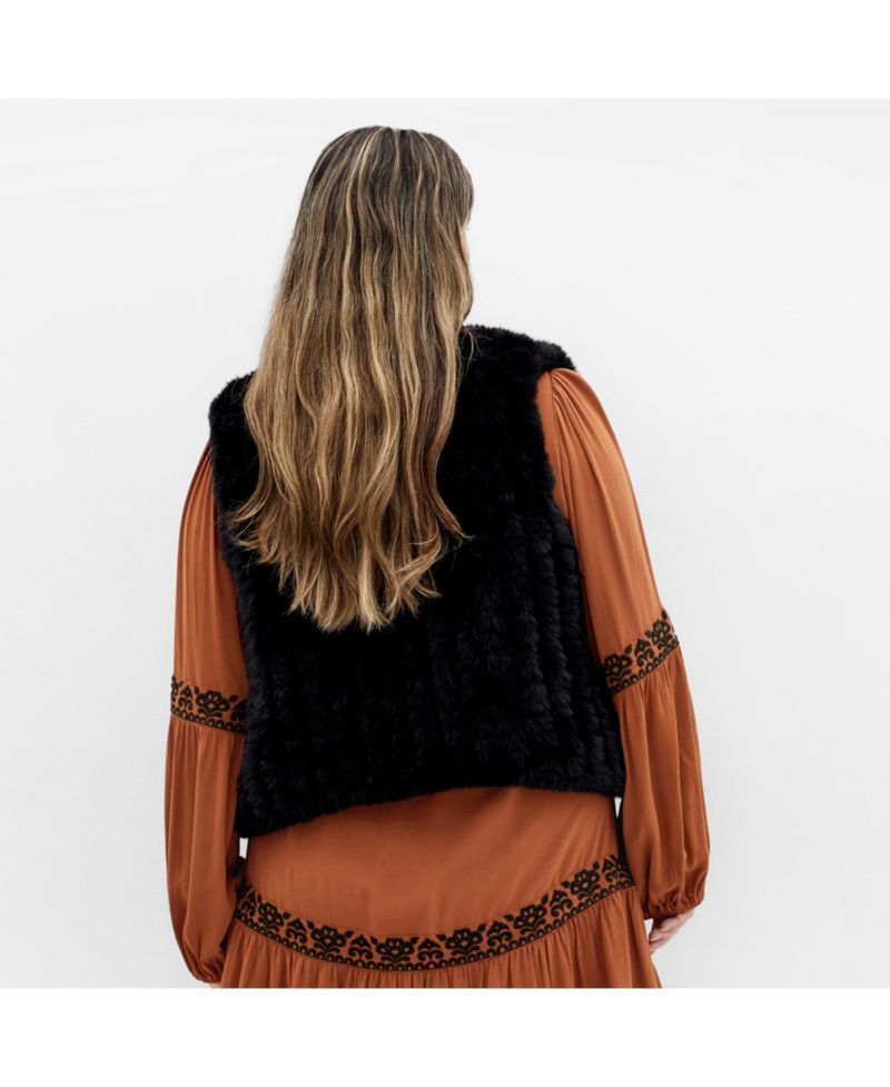 Women's Plus size Eve Faux Fur Vest