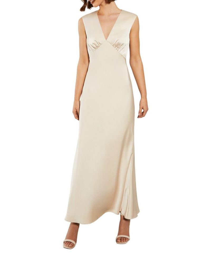 Women's Satin Bridesmaid Dress