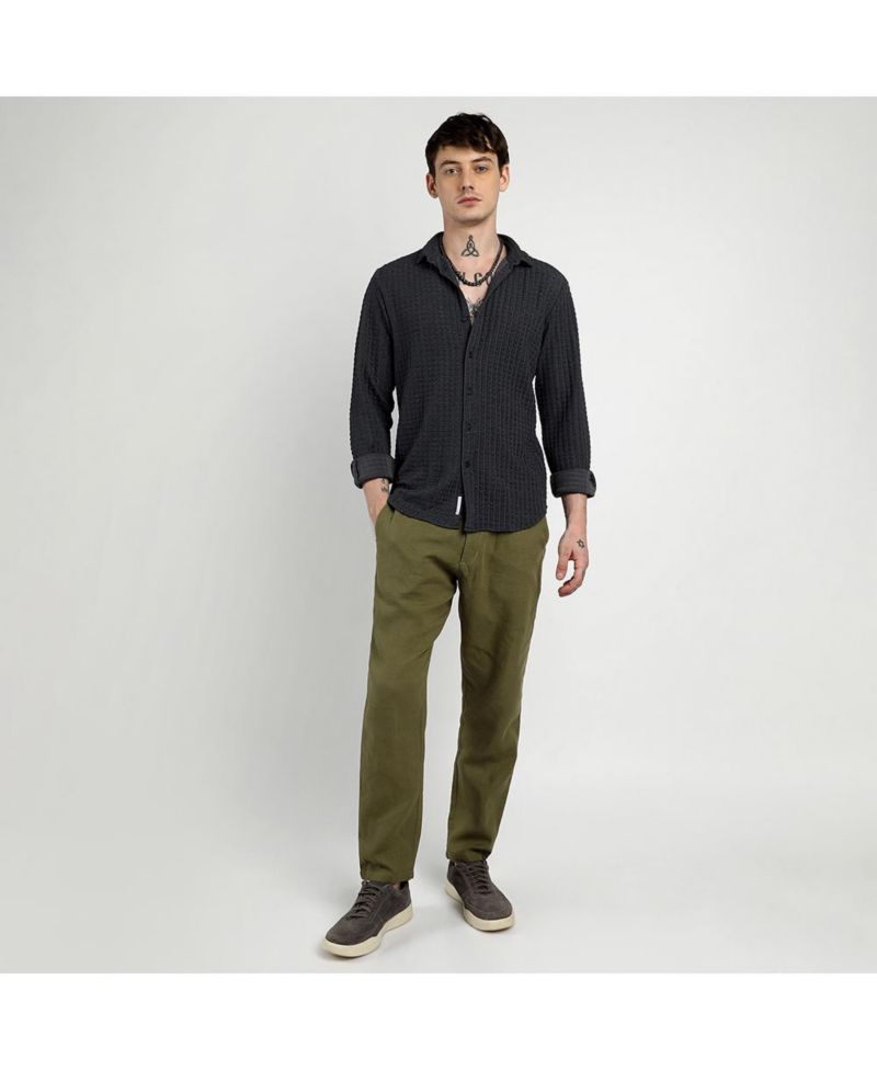 Men's Cube-Textured Shirt