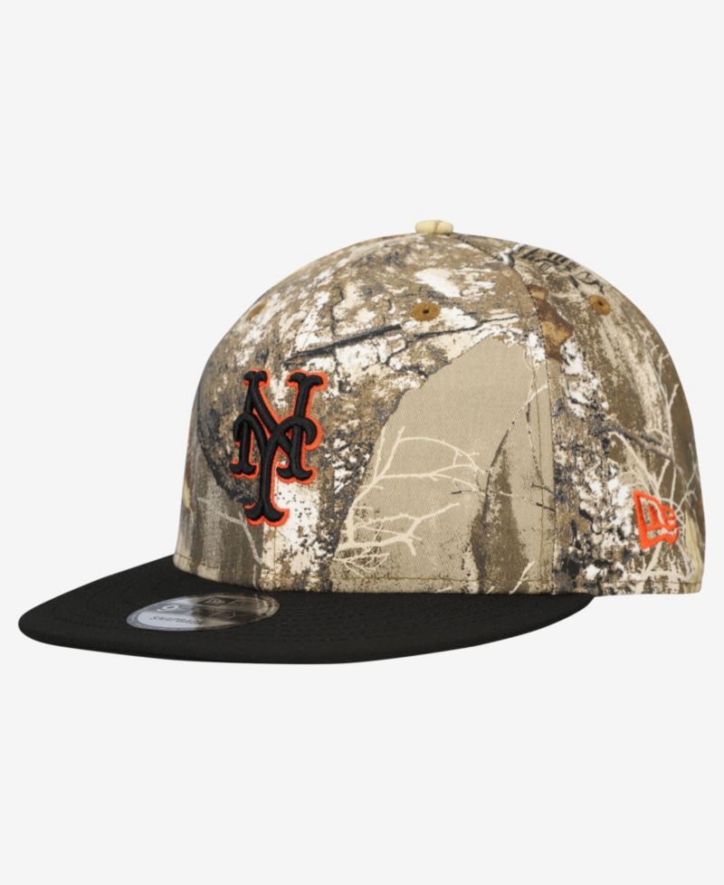 Men's Camo New York Mets Realtree Orange Pop 9FIFTY Snapback Hat