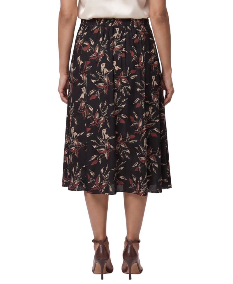 Women's A-Line Midi Pull-On Skirt