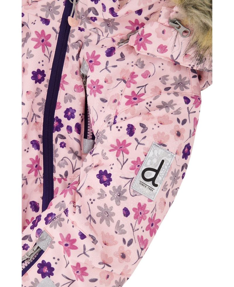 Little and Big Girl (6-14) One Piece Play Snowsuit Mini Flower Print
