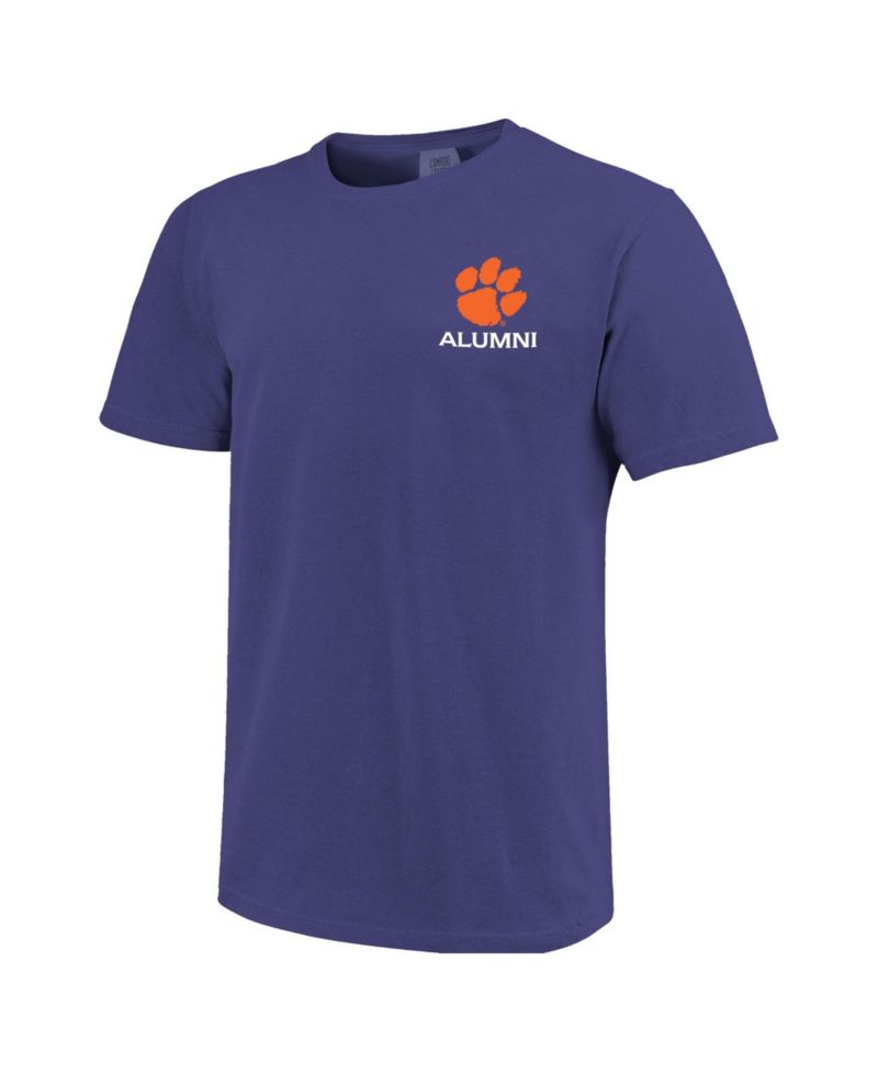 Men's Purple Clemson Tigers Mascot Grad Achievement Unlocked T-Shirt