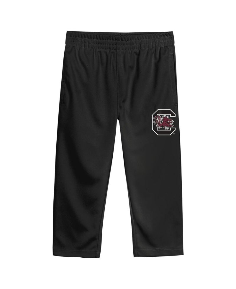 Baby Boys and Girls 2-Piece Garnet South Carolina Gamecocks Team Logo Red Zone Top and Pants Set