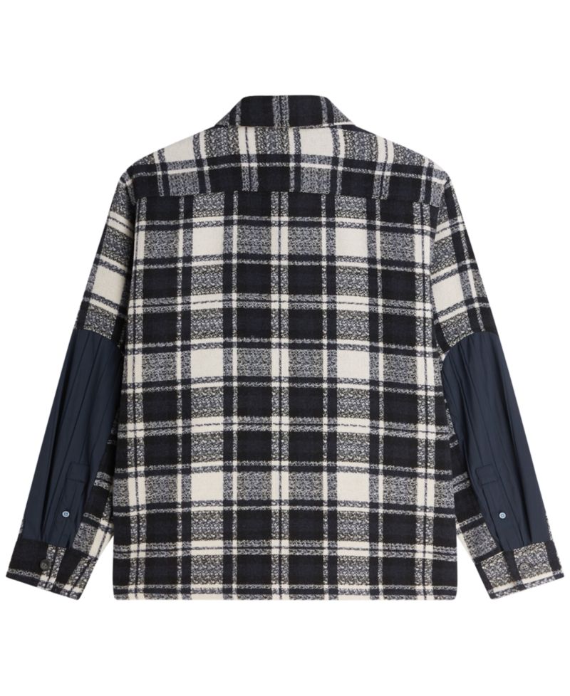 Men's Patchwork Relaxed-Fit Shacket