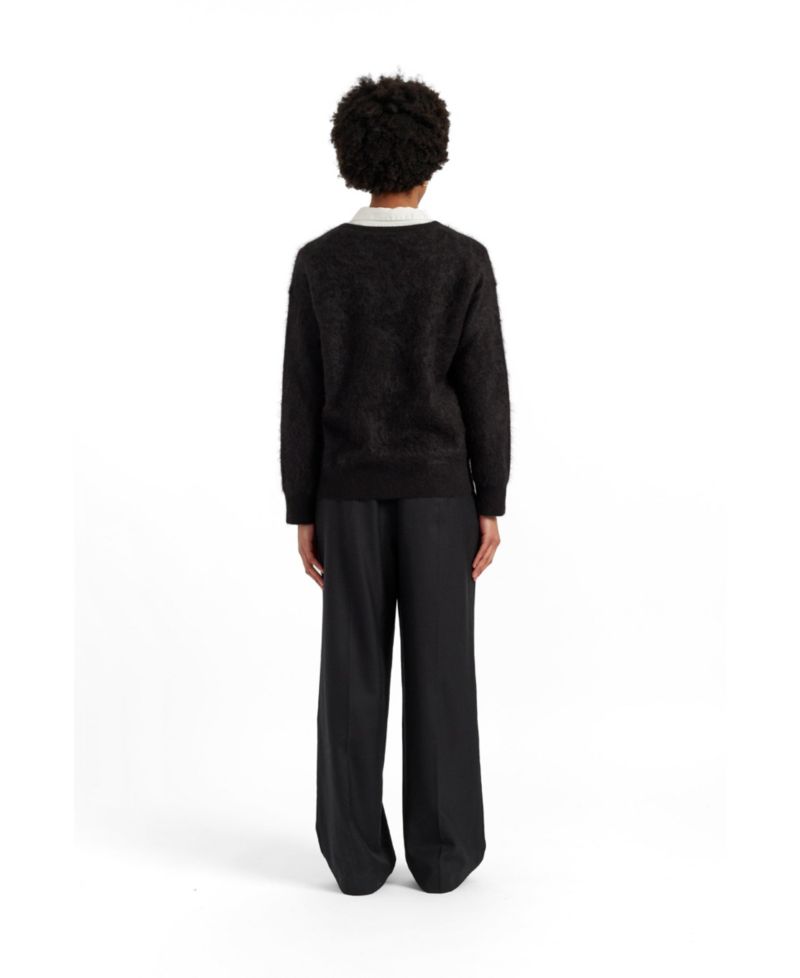 Women's Chinti and Parker Brushed Cashmere Crew Neck Sweater