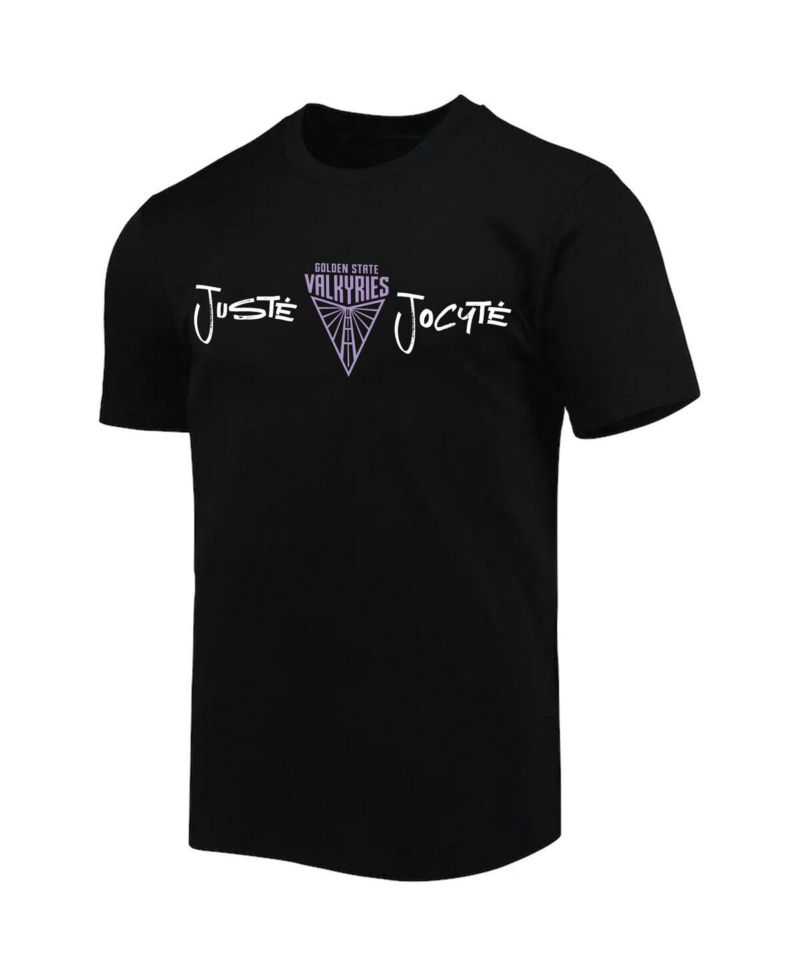 Men's and Women's Juste Jocyte Black Golden State Valkyries Name & Number T-Shirt