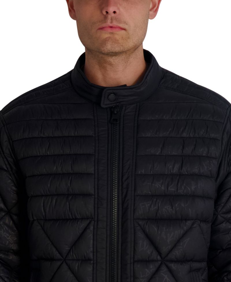 Men's Graffiti Karl Quilted Jacket