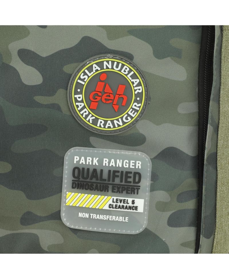 Logo 16" Tan and Camo Backpack