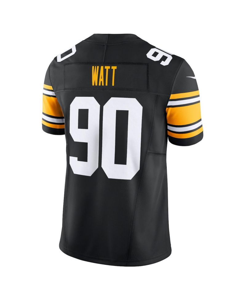 Men's T.J. Watt Black Pittsburgh Steelers Vapor F.U.S.E. Limited Jersey