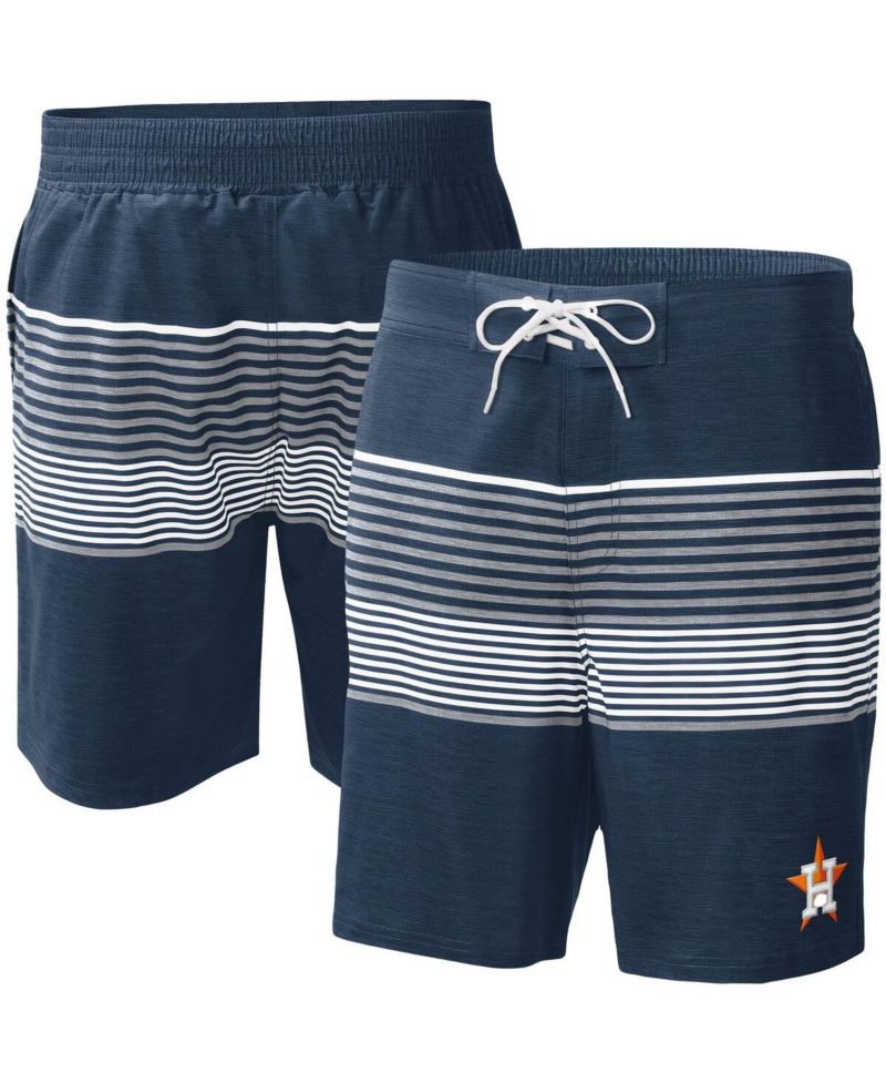 Men's Navy Houston Astros Coastline Volley Swim Shorts