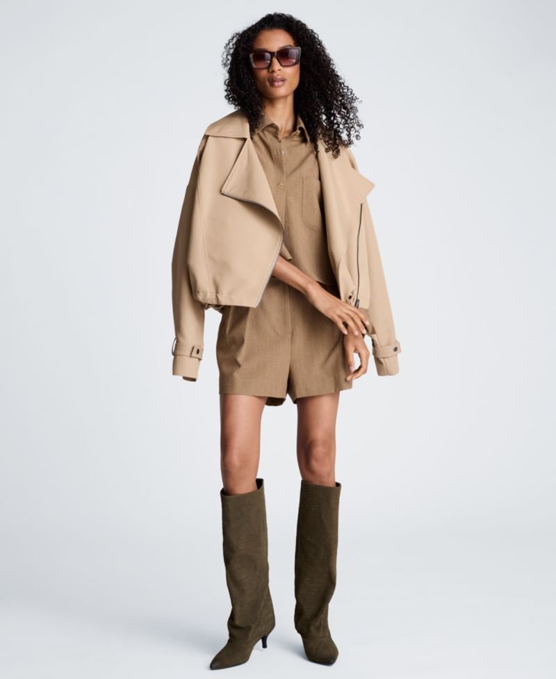 Women's High-Rise Pleated Shorts