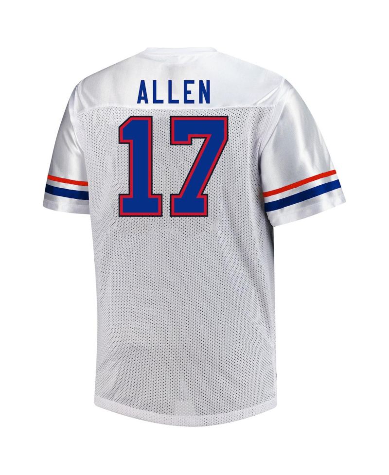 Men's Josh Allen White Buffalo Bills Big & Tall V-Neck Fashion Jersey