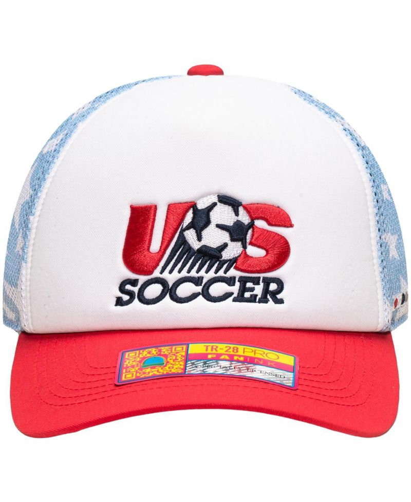 Men's and Women's White USMNT Making History Adjustable Trucker Hat