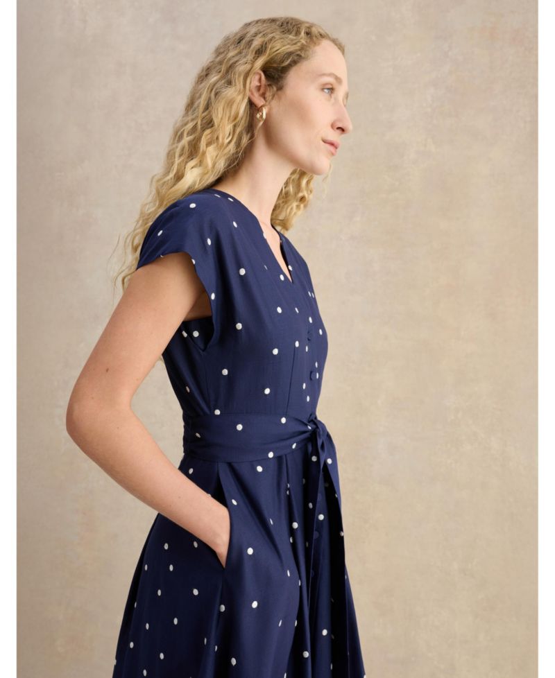 Women's Samantha Polka Dot Midi Dress