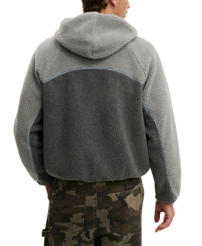 Men's Hooded Teddy Jacket