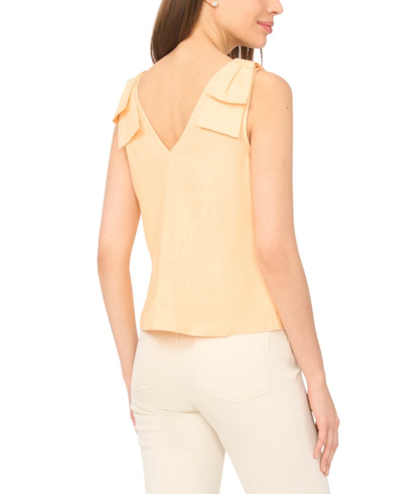 Women's V-Neck Bow-Strap Tank Top