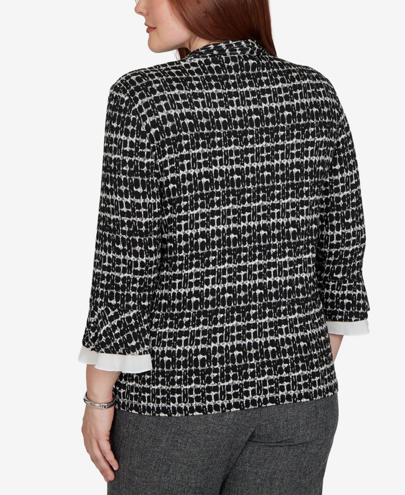 Petite Dressy 3/4-Sleeve Top