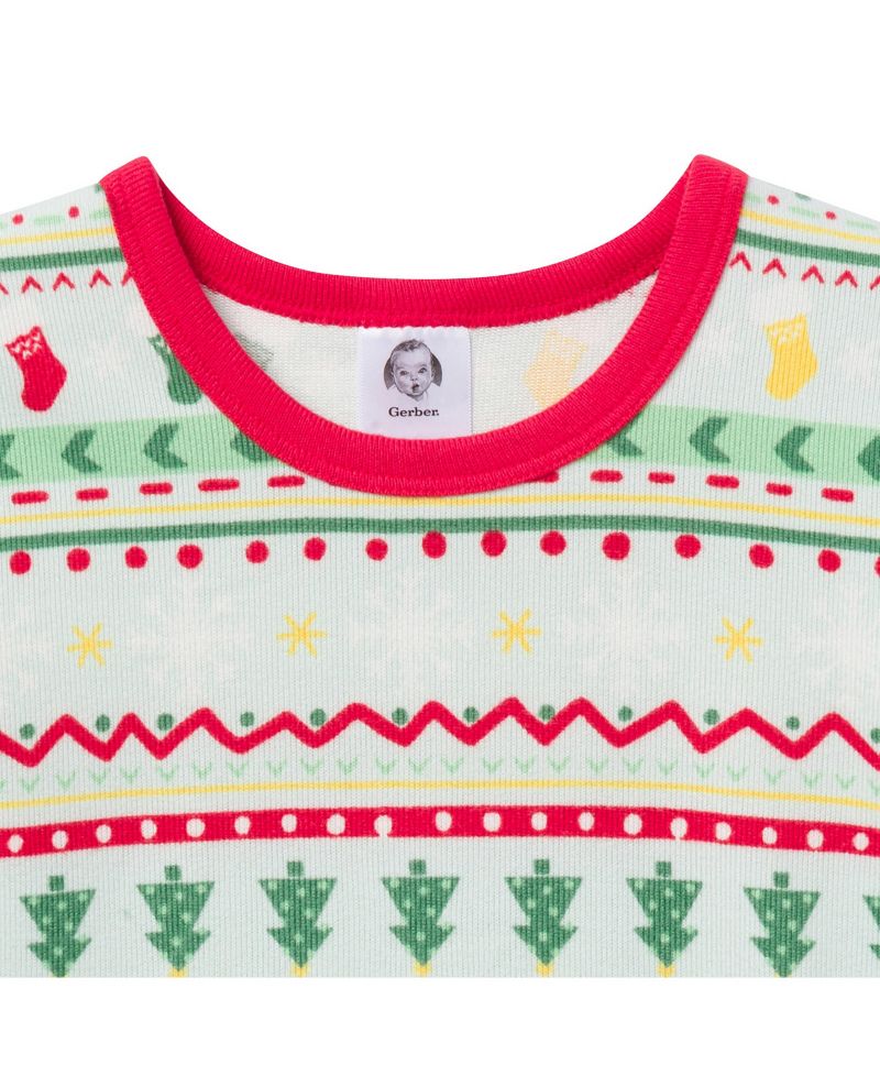 Baby Girls Holiday Family Pajamas Neutral Two Piece Pajamas