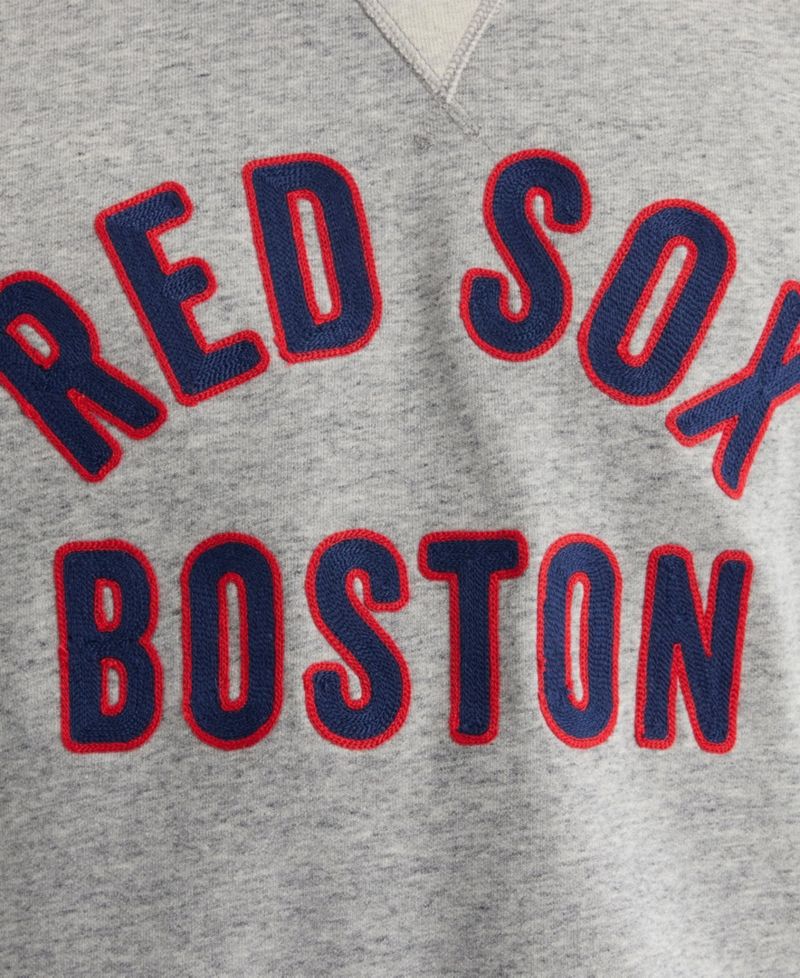 Men's Boston Red Sox Iconic Terry Relaxed-Fit Short-Sleeve Sweatshirt