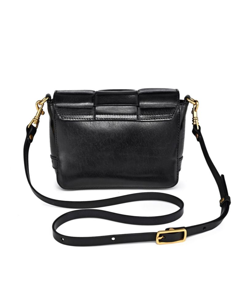 Lupine Mini Woven Leather Crossbody Bag