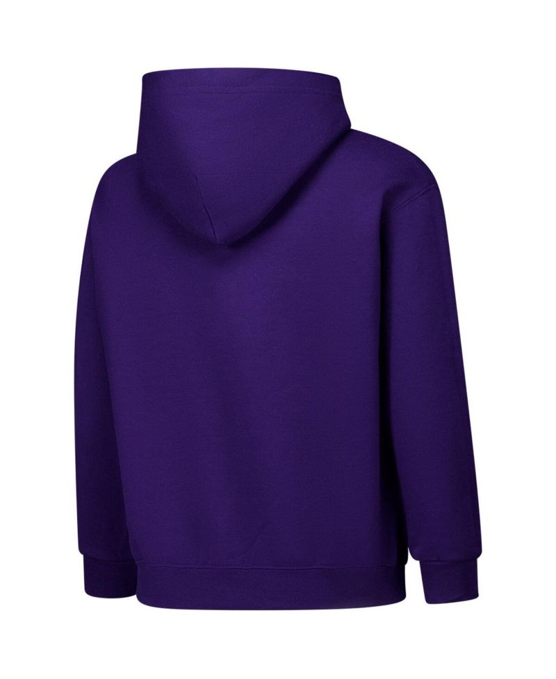 Big Boys and Girls Purple LSU Tigers Campus Pullover Hoodie