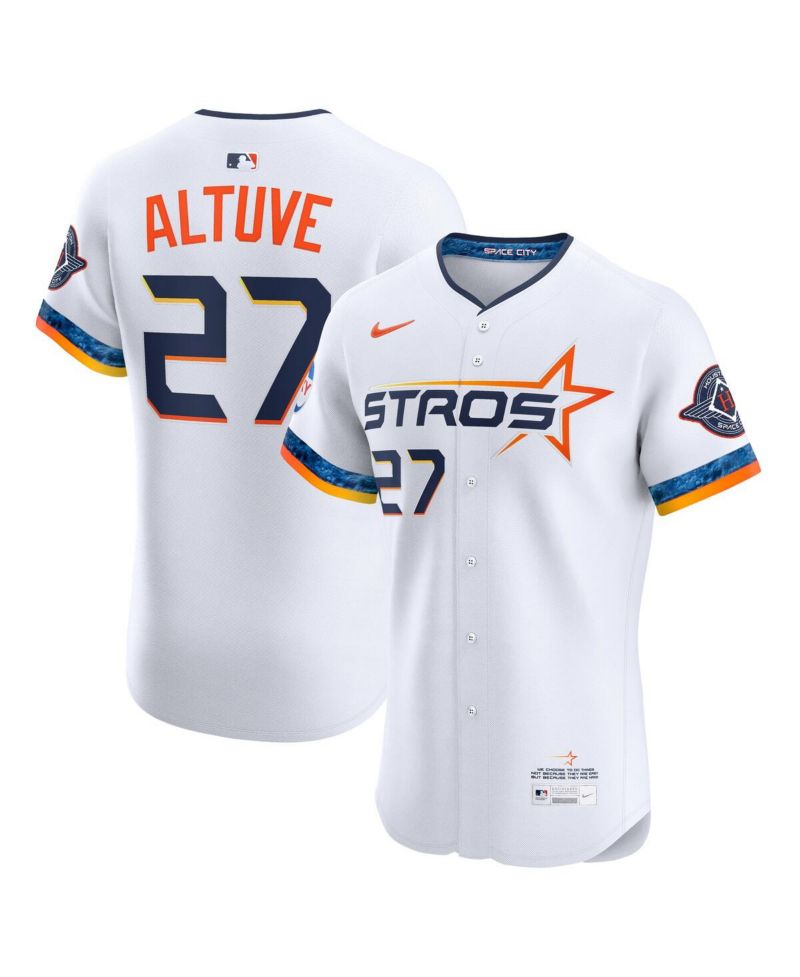 Men's Jose Altuve White Houston Astros 2025 City Connect Elite Player Jersey