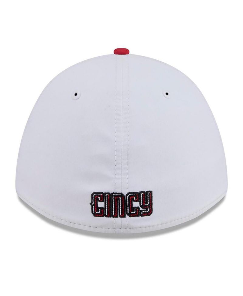 Men's Black/Red Cincinnati Reds 2026 City Connect M-Crown A-Frame 39THIRTY Flex Hat