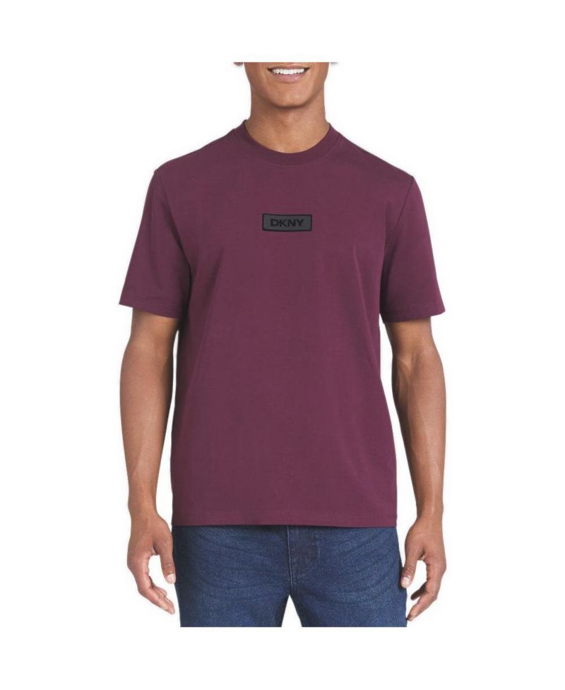 Men's Classic Fit Crewneck Silicone Plate Logo T-Shirt