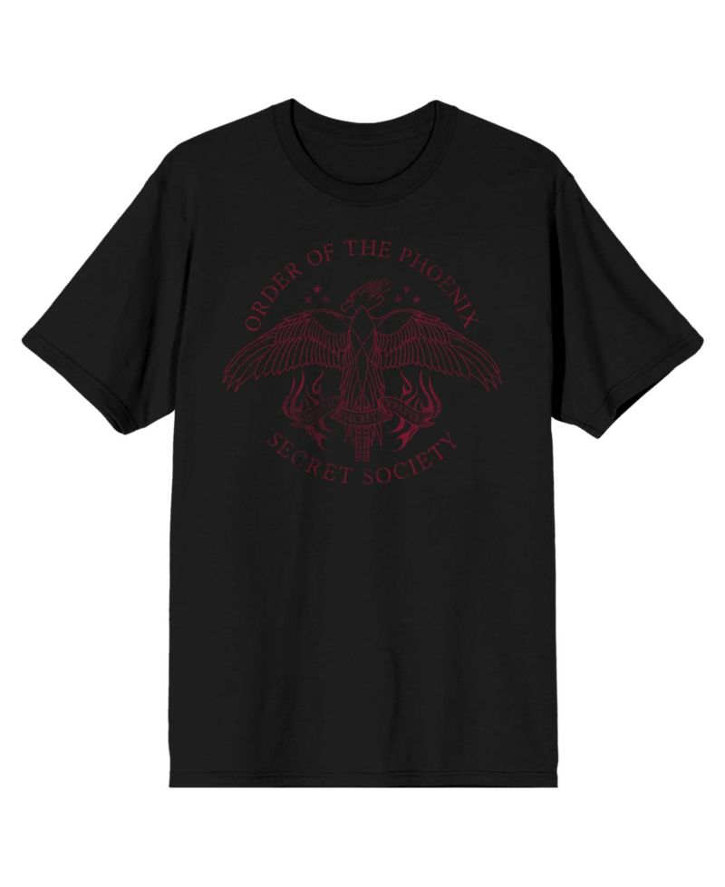 Big & Tall Order of the Phoenix Symbol Black T-shirt-4XL