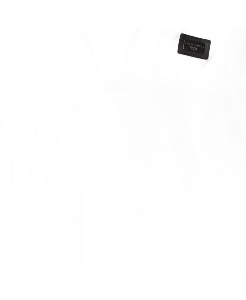 Women's Logo Plaque V-Neck Jersey T-Shirt