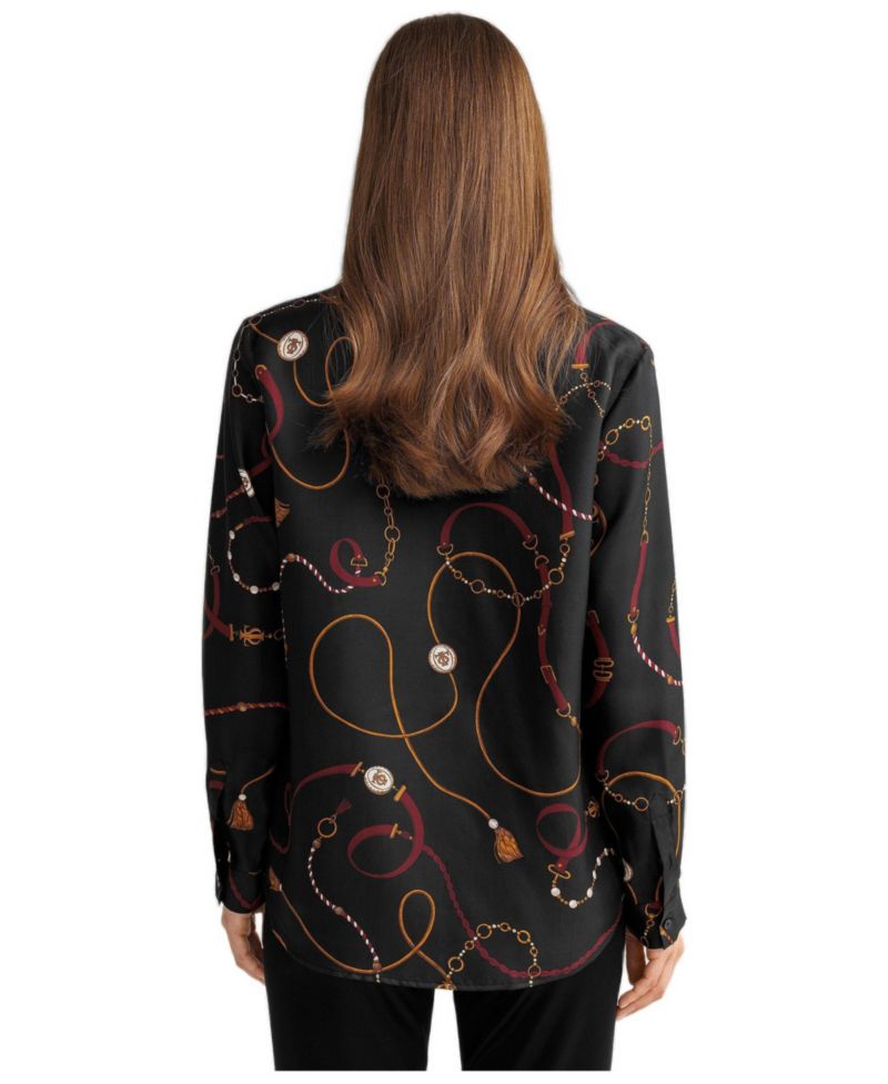 Women's Louisville Print Silk Shirt