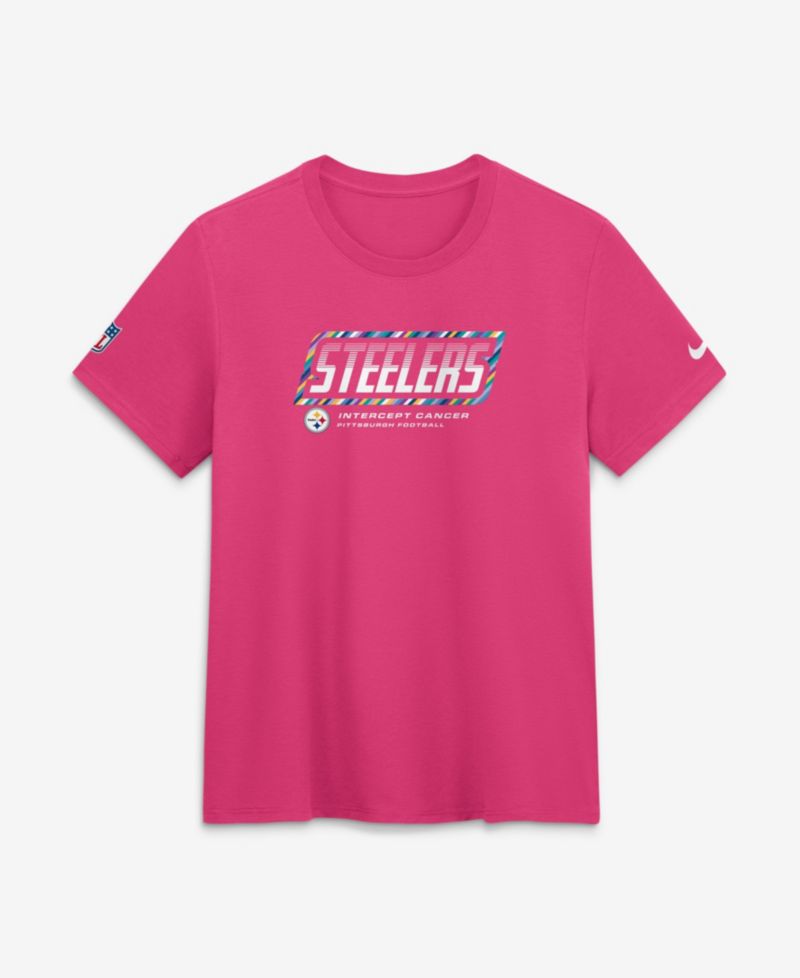 Women's Pink Pittsburgh Steelers 2026 NFL Crucial Catch Tri-Blend Dri-FIT T-Shirt