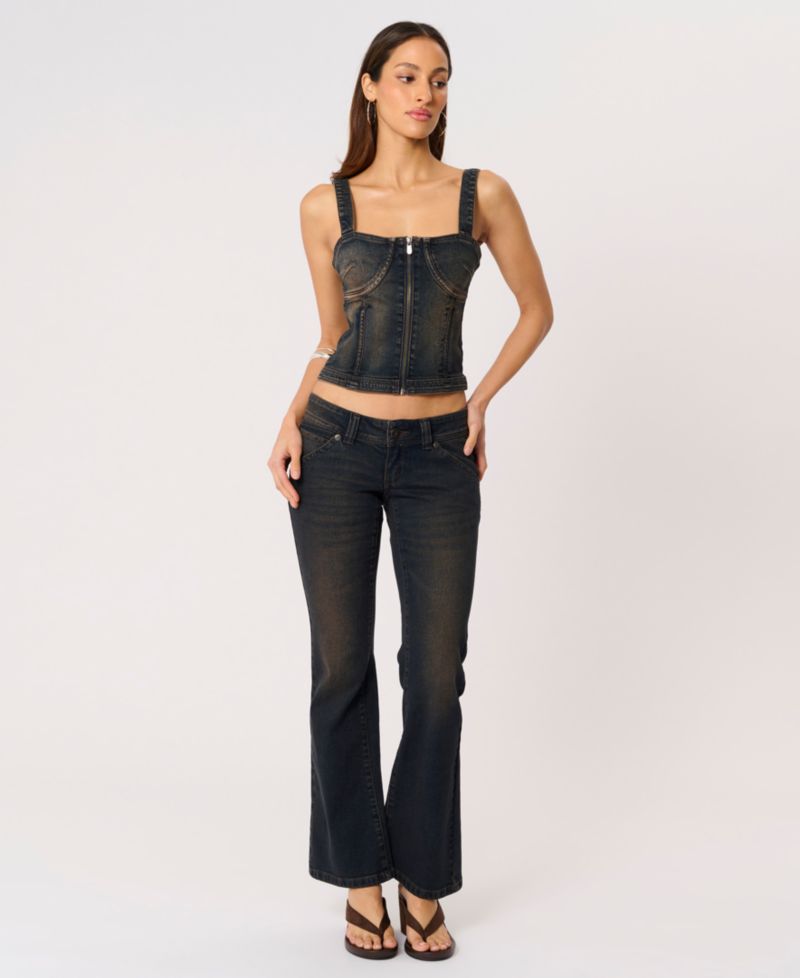 Women's Bowie Denim Bustier Top
