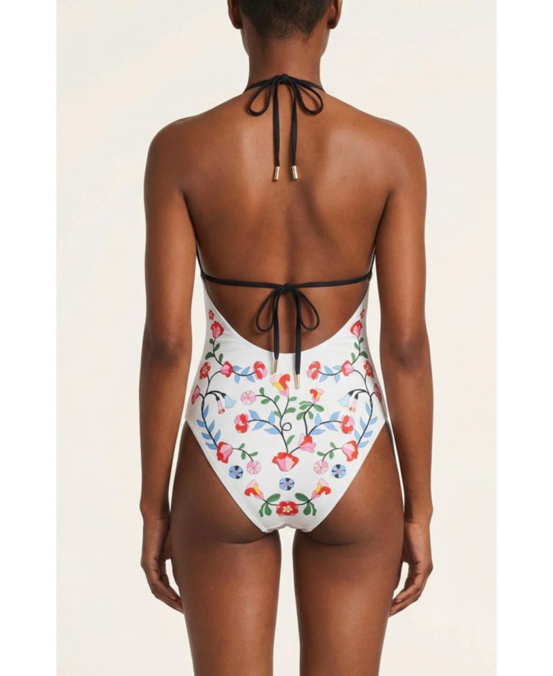 Women's Noir Bloom Reversible One Piece Swimsuit
