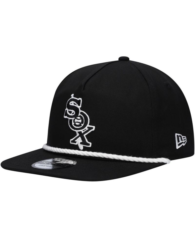 Men's Black Chicago White Sox Golfer Snapback Hat